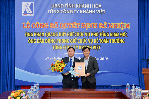 Lễ bổ nhiệm Phó Tổng Giám đốc và Kế toán trưởng Tổng công ty Khánh Việt